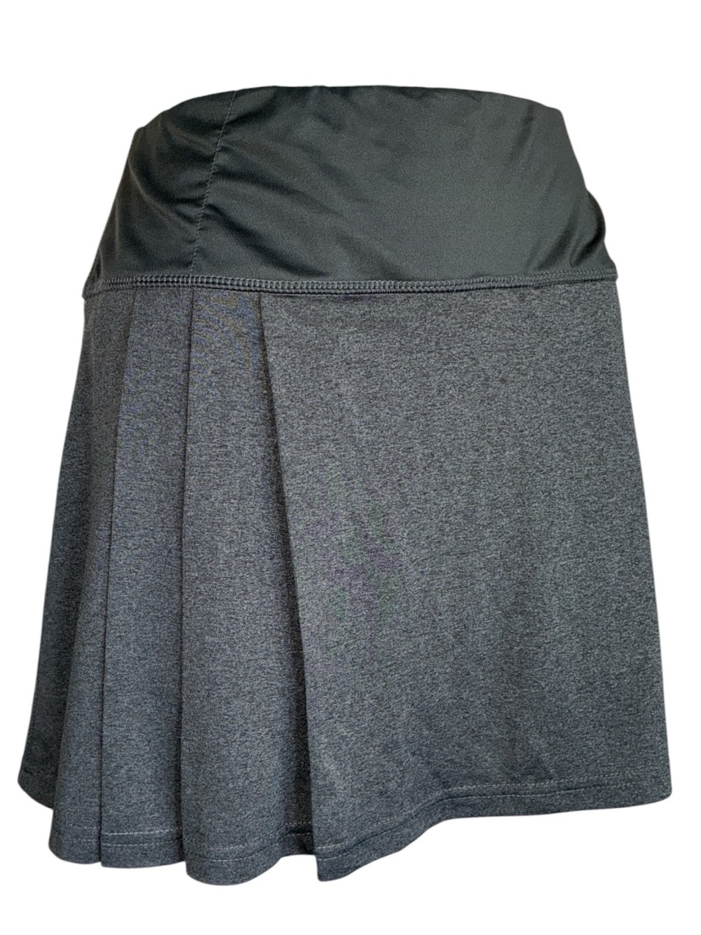 Bolle Skort Skirt, Women's L Athletic Pleated Charcoal Gray, built in shorts EUC